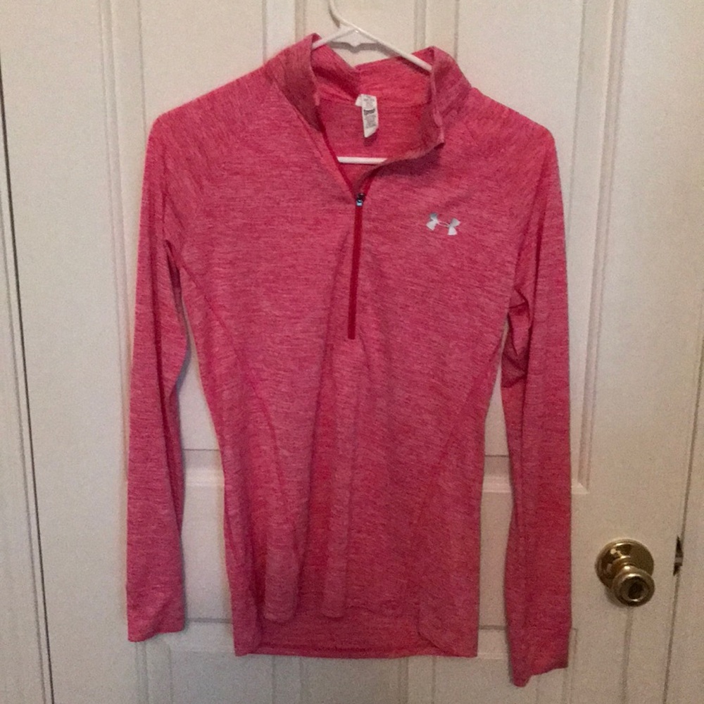 Pink athletic under armer sweater